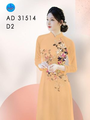 Vải Áo Dài Hoa In 3D AD 31514 26